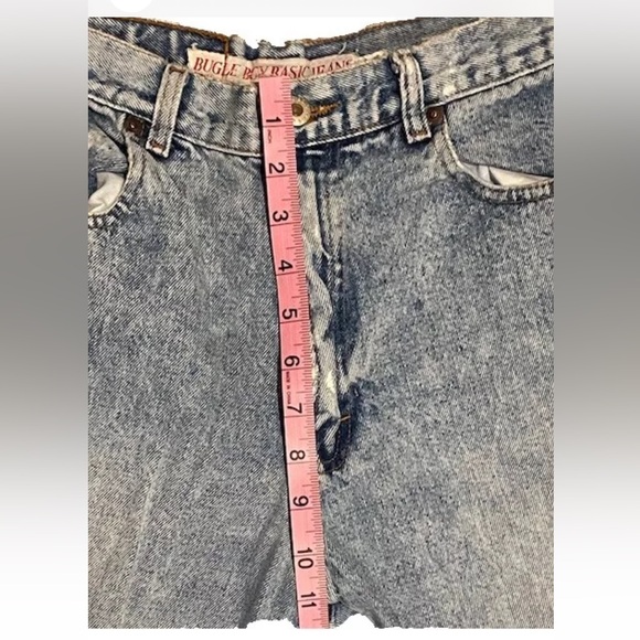 Vintage Bugle Boy Jean Cut Off Shorts Jorts Mens 32 Light Wash - Picture 10 of 12